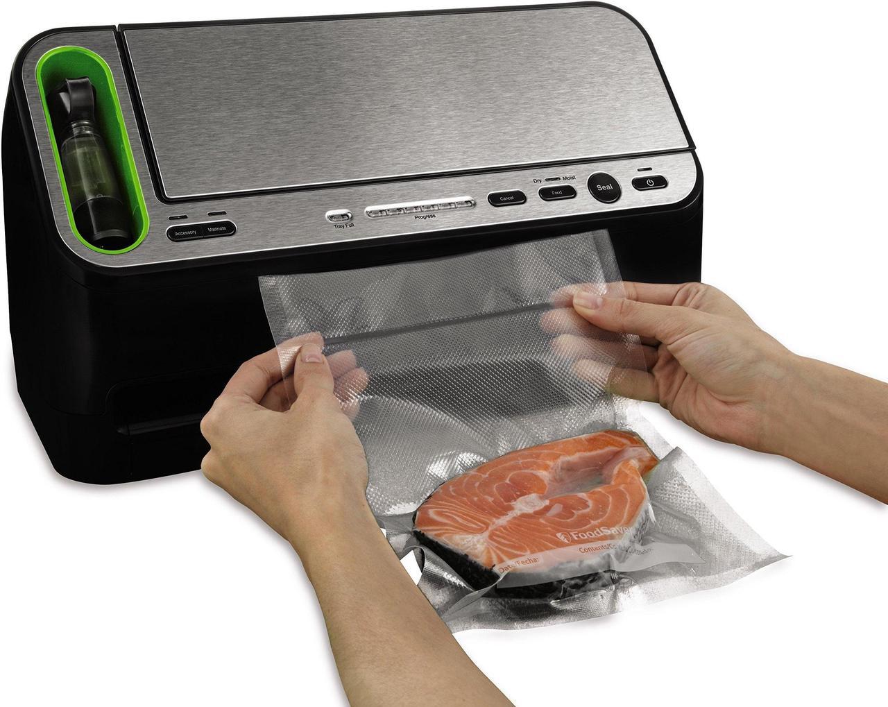 Alt view image 8 of 11 - FoodSaver FSFSSL4440-000 Appliance Vacuum Sealer, Black and Silver