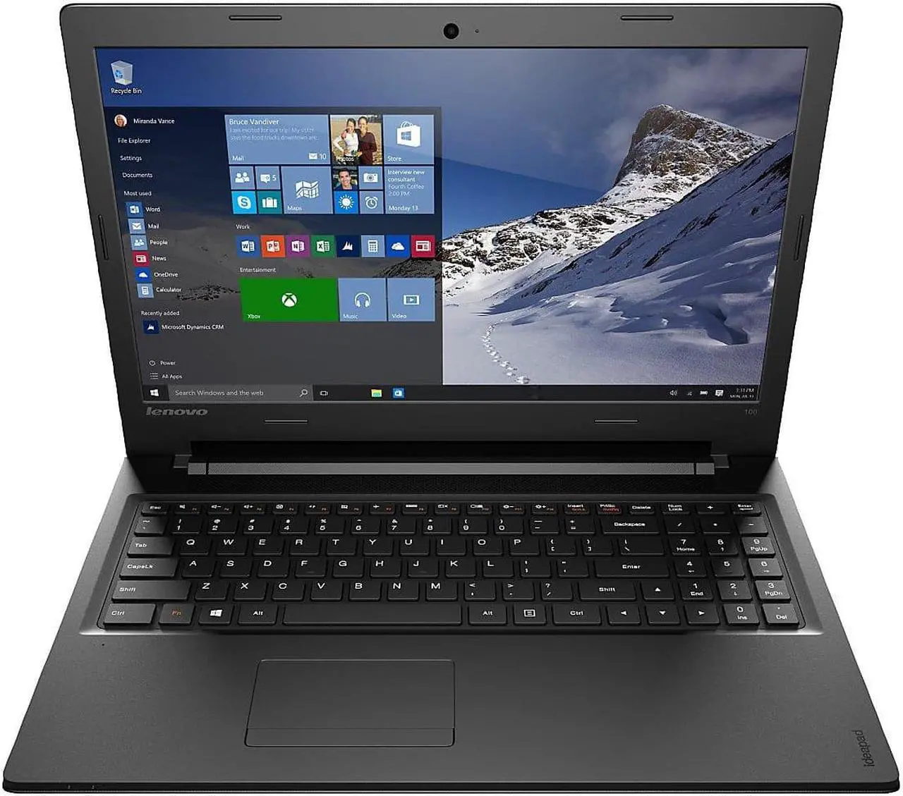 Alt view image 5 of 5 - Lenovo IdeaPad 8GB RAM 1TB HDD Core i5 5200U 100-15IBD 80QQ Notebook