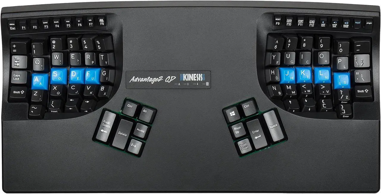 Alt view image 2 of 5 - Kinesis KB600QD Advantage2 QD Ergonomic Keyboard for Dvorak Typists