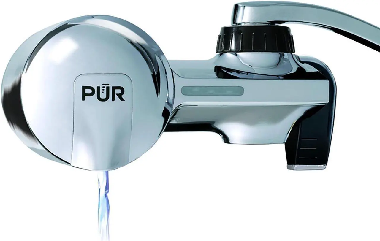 Main image of PUR PFM400H Advanced Chrome Horizontal Water Filtration Faucet Mount with 1 Mineral Clear Filter,100 gal