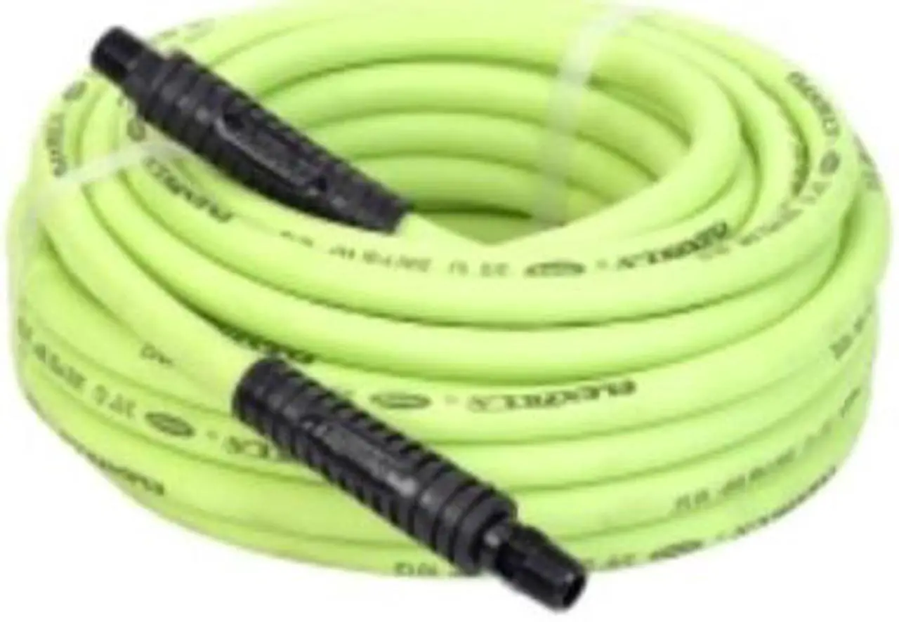 Alt view image 2 of 2 - Legacy HFZ3850YW3 Flexzilla 3/8" x 50 Lightweight Heavy Duty ZillaGreen Air Hose (3/8" MNPT ends)