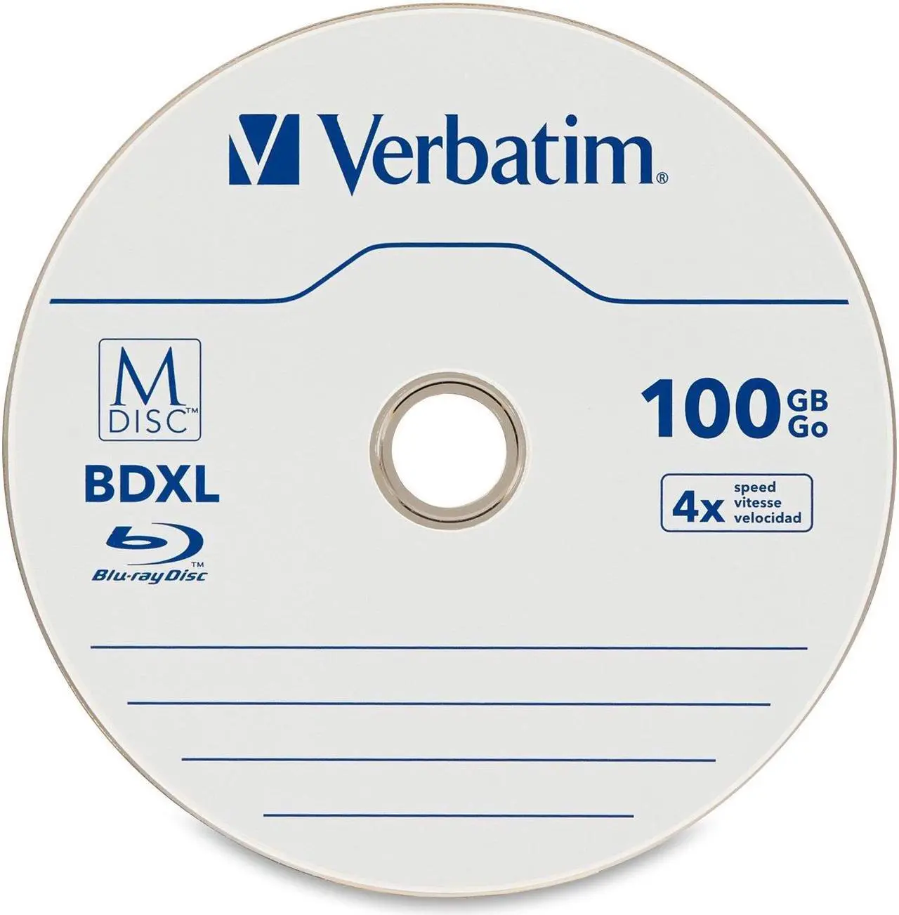 Alt view image 3 of 8 - Verbatim Blu-ray Recordable Media - BD-R XL - 4x - 100 GB - 1 Pack Jewel Case