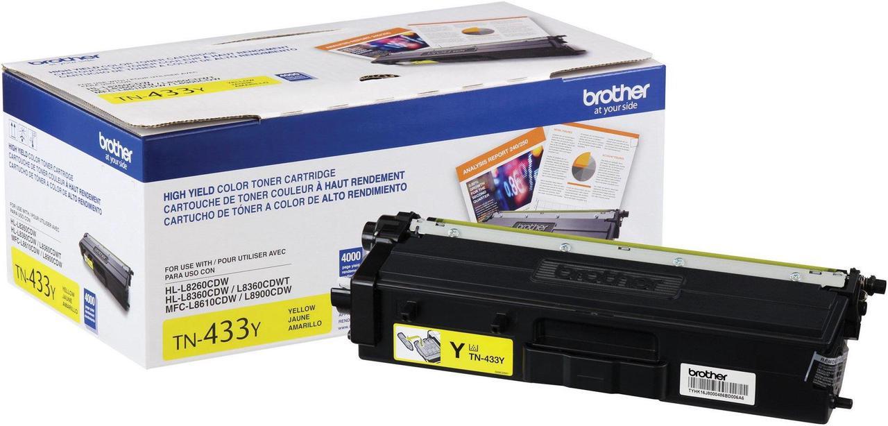 BROTHER INTERNATIONAL CORPORAT TN433Y HIGH YIELD YELLOW TONER