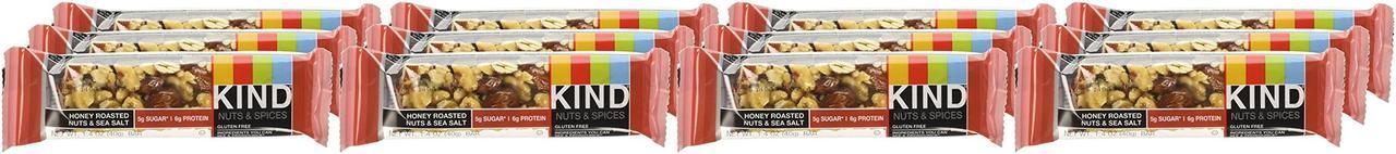 Main image of Kind Nuts and Spices Bar Honey Roasted Nuts/Sea Salt 1.4 oz Bar 12/Box 19990