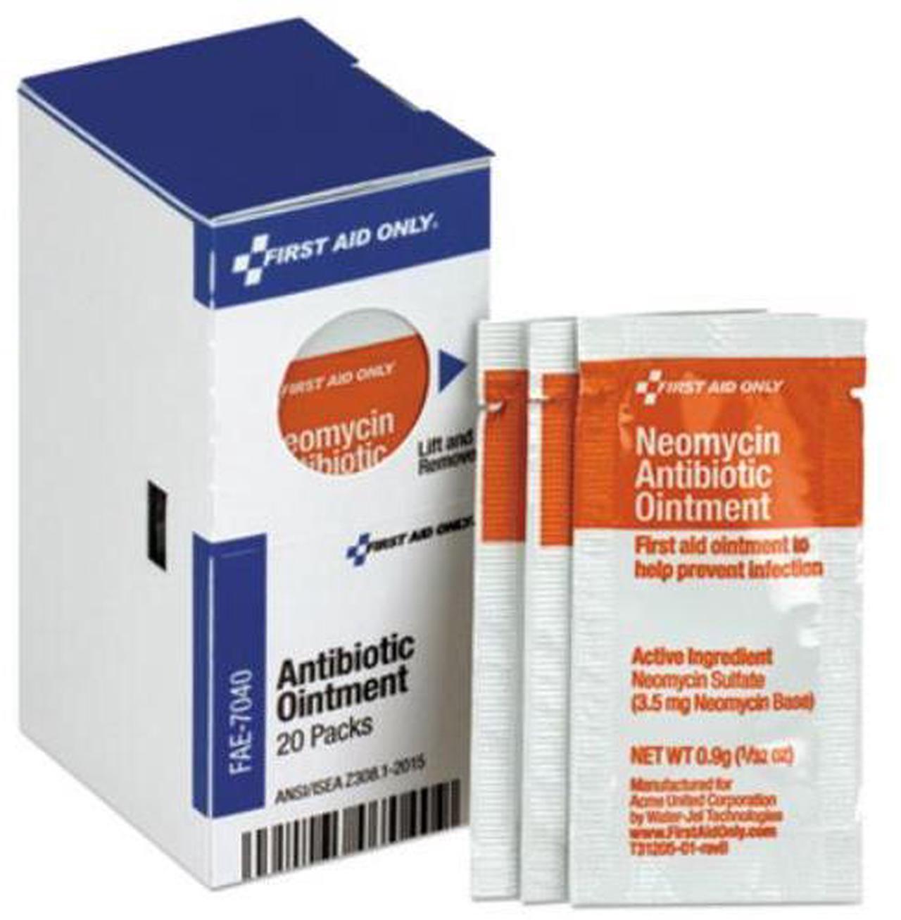 Main image of First Aid Only Refill for SmartCompliance Gen Cabinet Antibiotic Ointment 0.9g Packet 20/Bx FAE7040
