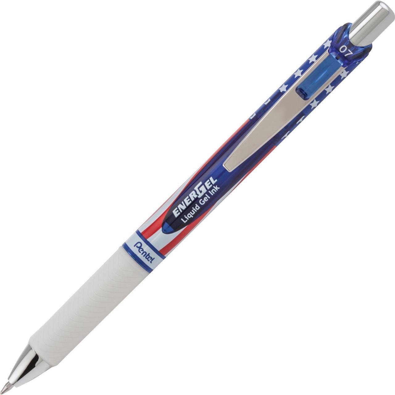 Main image of Pentel EnerGel RTX Retractable Liquid Gel Pen .7mm USA Barrel Black Ink 5/PK BL77USABP5A