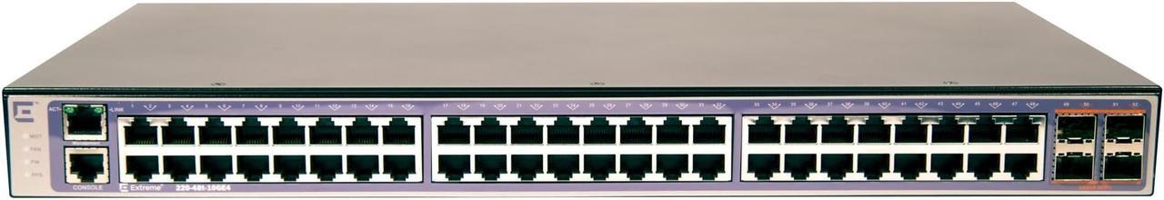 Alt view image 3 of 8 - Extreme Networks - 16564 - Extreme Networks 220-48t-10GE4 Layer 3 Switch - 48 x Gigabit Ethernet Network, 4 x 10 Gigabit