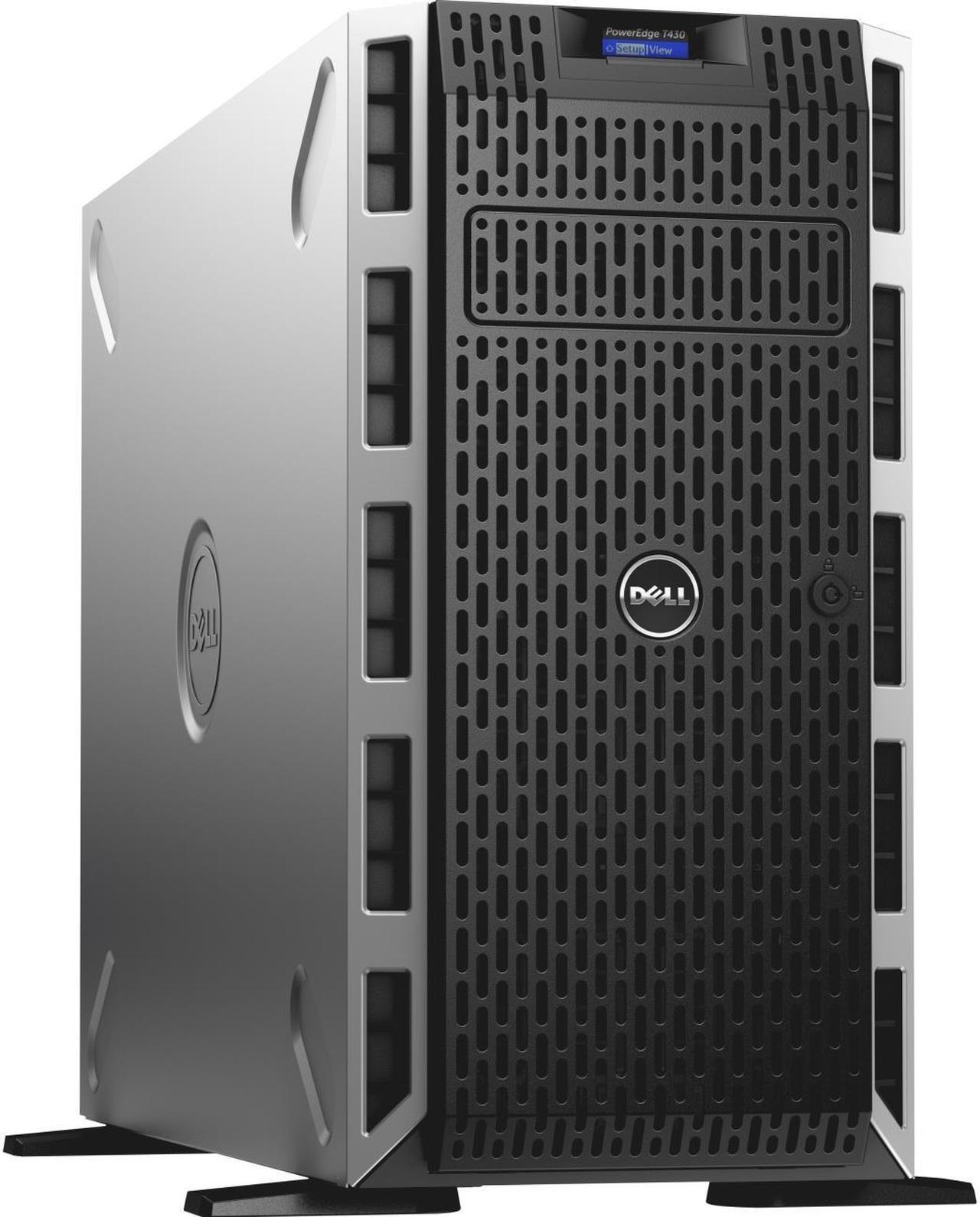 Main image of Dell PowerEdge T430 5U Tower Server - 1 x Intel Xeon E5-2609 v4 Octa-core (8 Core) 1.70 GHz - 8 GB Installed DDR4 SDRAM - 1 TB (1 x 1 TB) Serial ATA/600 HDD - Serial ATA Controller - 2 x 495 W