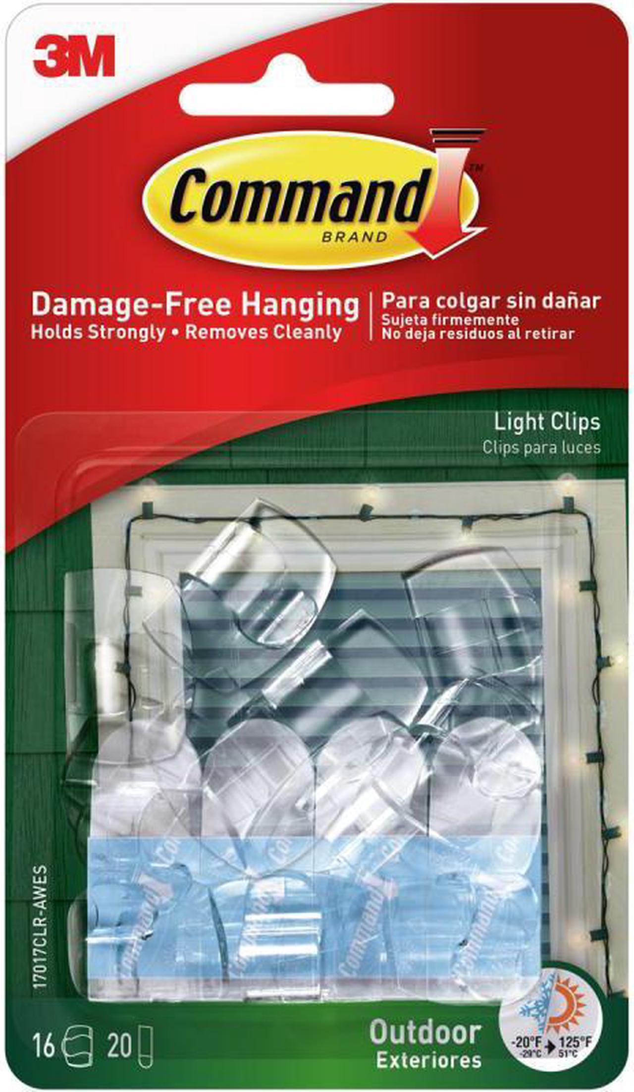 Alt view image 5 of 11 - Command All Weather Hooks and Strips Plastic Small 16 Clips & 20 Strips/Pack