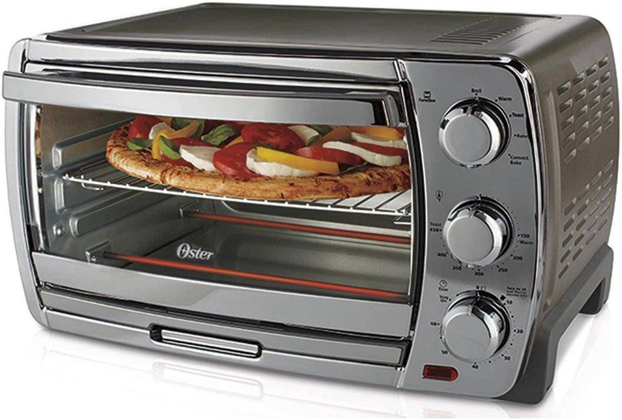 Alt view image 3 of 12 - Oster Convection Countertop Oven - 1300 W - Toast, Pizza, Broil - Silver
