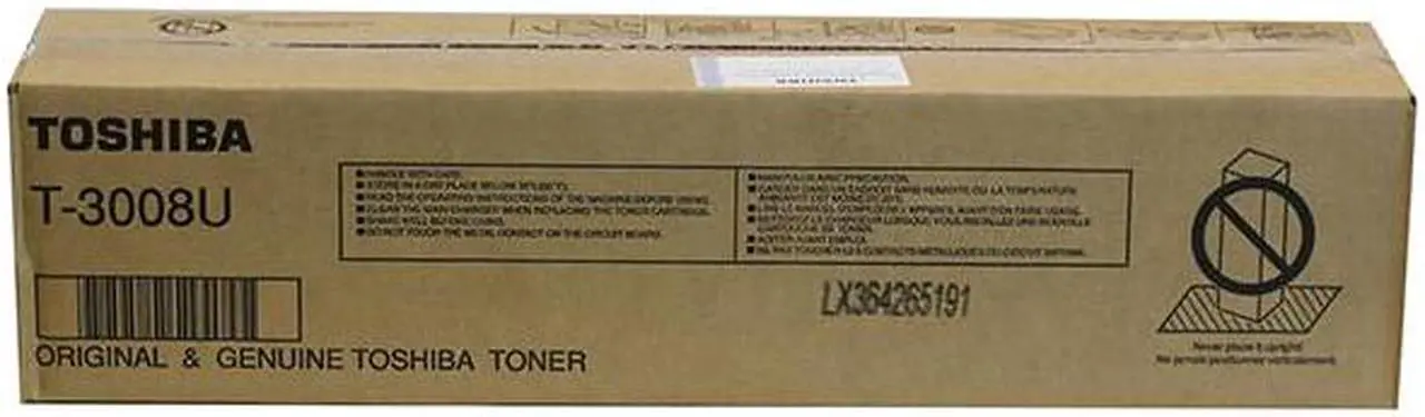 Alt view image 3 of 6 - Black Toner Cartridge for Toshiba T3008U E STUDIO 2008A, E STUDIO 2508A, E STUDIO 3008A, E STUDIO 3008AG, E STUDIO 3508A, E STUDIO 4508A, E STUDIO 5008A, E STUDIO 5008AG, Genuine Toshiba Brand