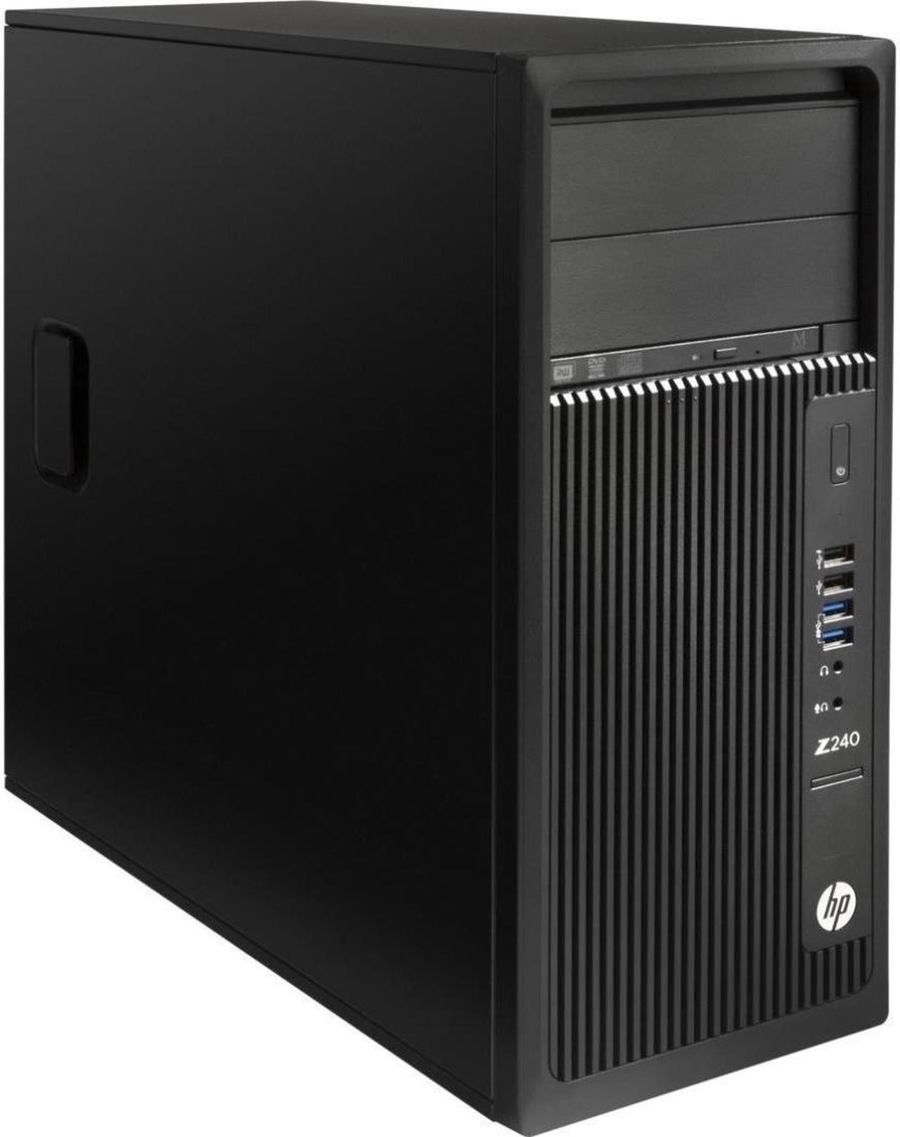 Alt view image 7 of 9 - HP Z240 Workstation - 1 x Intel Xeon E3-1245 v6 Quad-core (4 Core) 3.70 GHz - 8 GB DDR4 SDRAM - 1 TB HDD - 256 GB SSD - Intel HD Graphics P630 Graphics - Windows 10 Pro 64-bit - Mini-tower - Black - 1