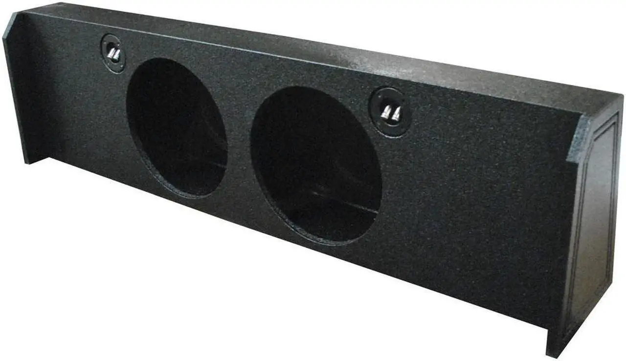 Alt view image 6 of 9 - QPower 10" Downfire 2 Hole 2009-2016 F150 Super Crew Subwoofer Box Enclosure