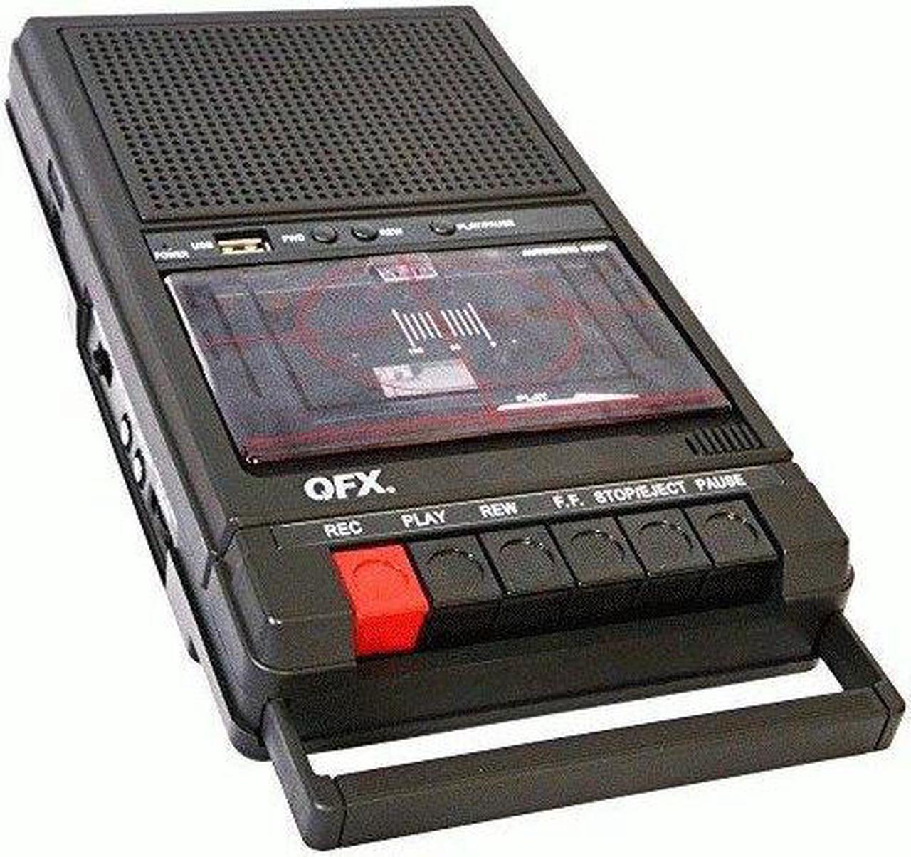 Main image of QFX RETRO-39 Shoebox Tape Recorder with USB Player