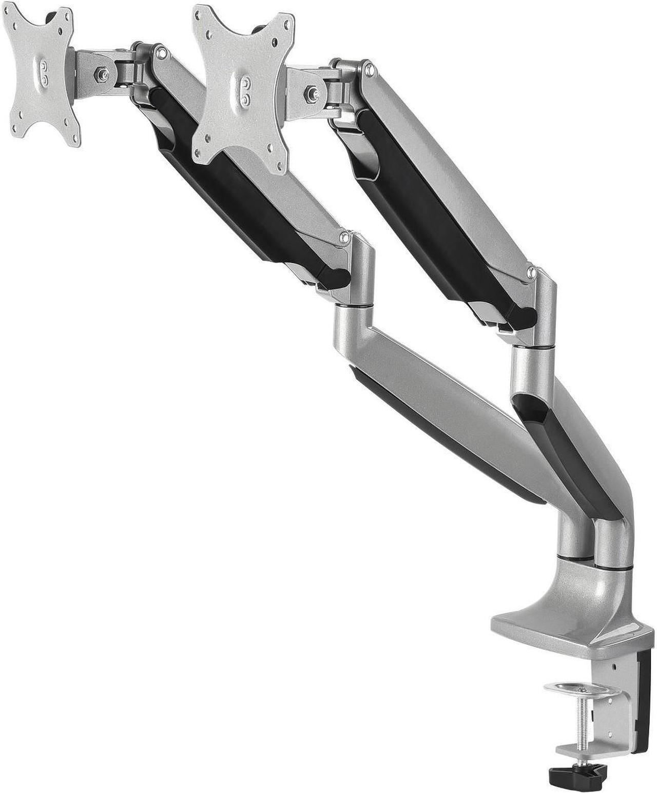 Main image of SIIG CE-MT2E12-S1 High Premium Aluminum Gas Spring Desk Mount - Dual Monitor, VESA (75x75/100x100)
