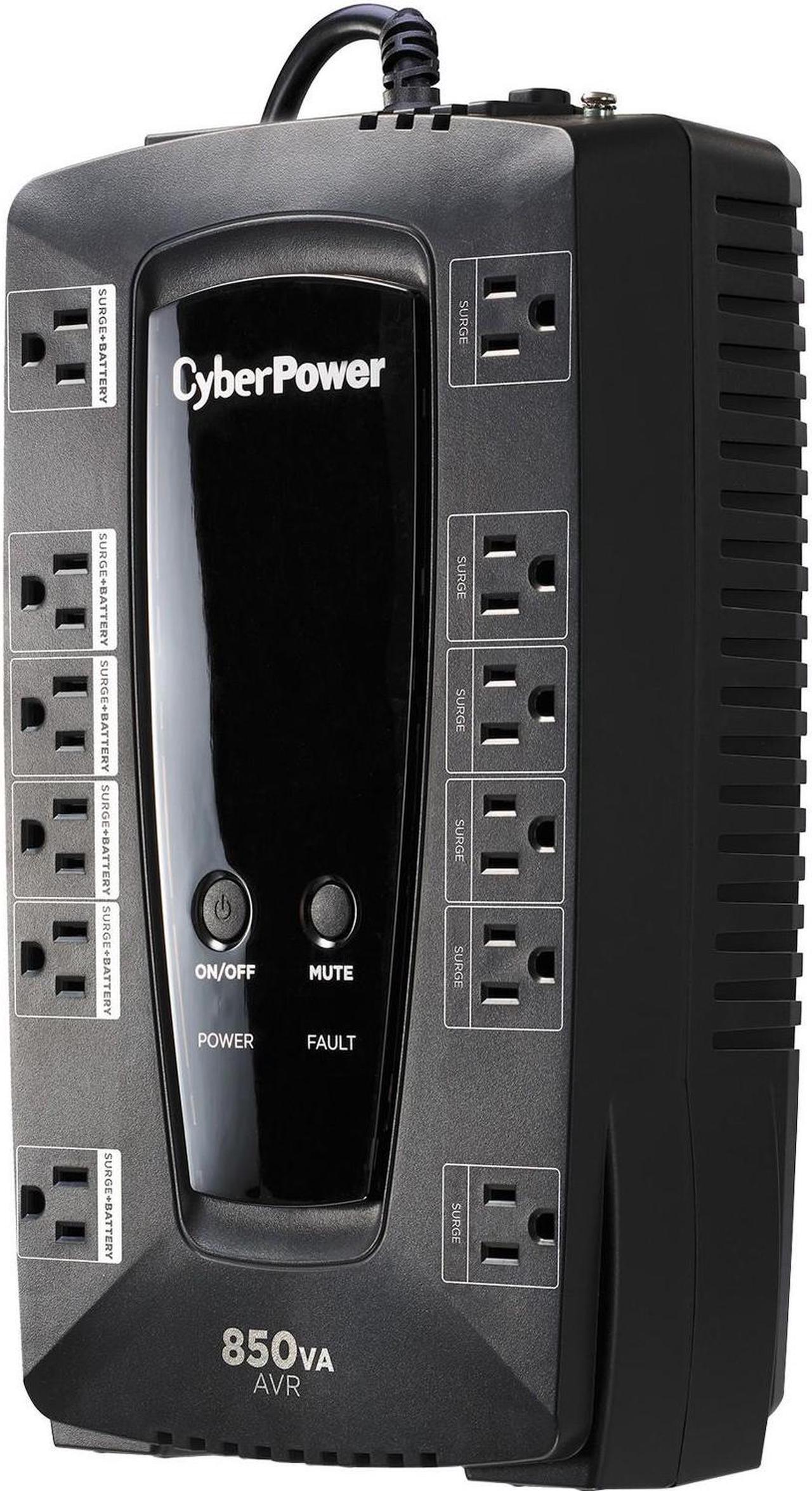 Alt view image 4 of 8 - CyberPower LE850G 10-Outlet 850VA Battery Back-Up System