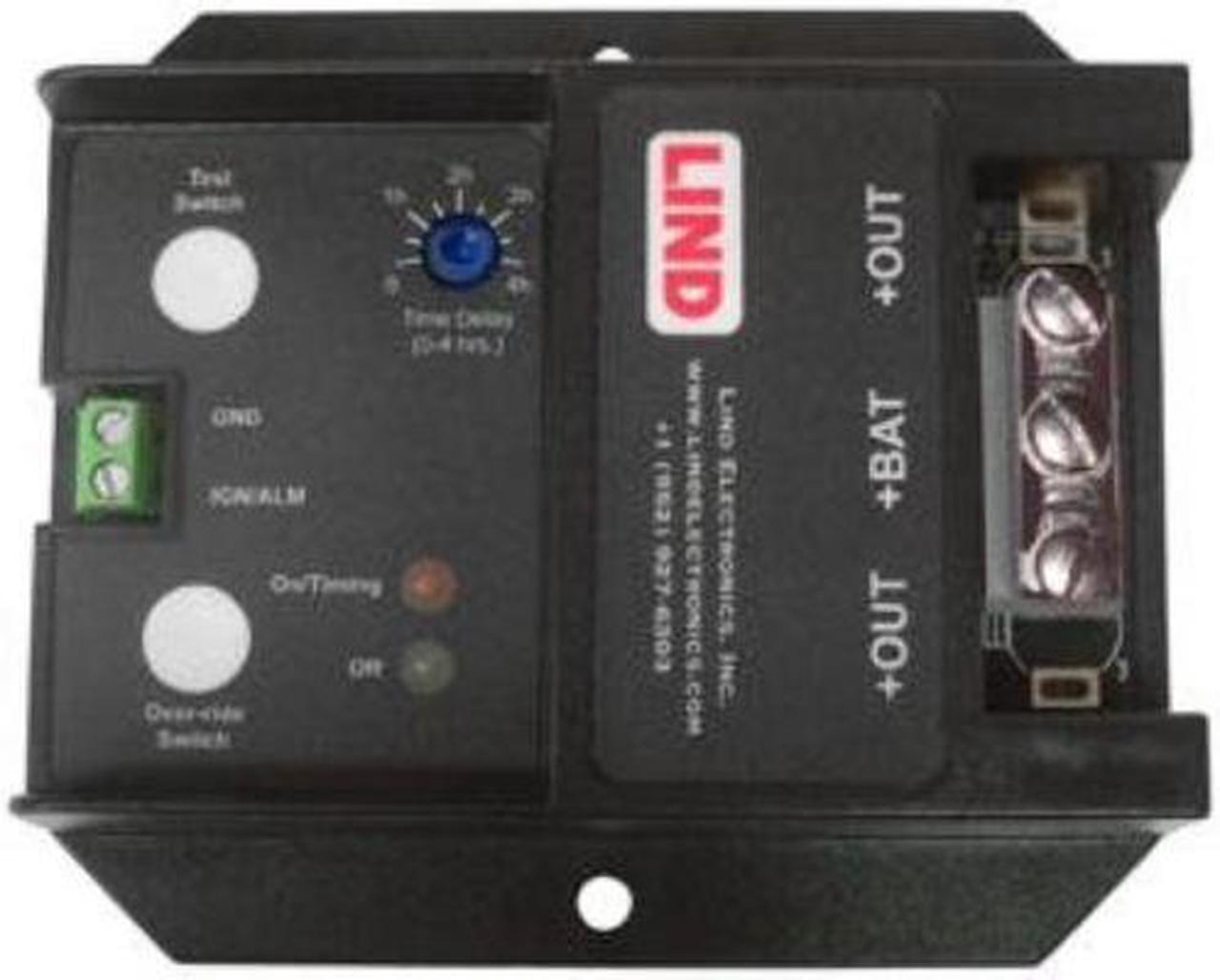 Alt view image 2 of 8 - LIND ELECTRONICS LOW PROFILE SHUTDOWN TIMER, 4HR ADJUSTABLE TIME, SCREW TERMS, 12 VOLTS, 30 AMPS