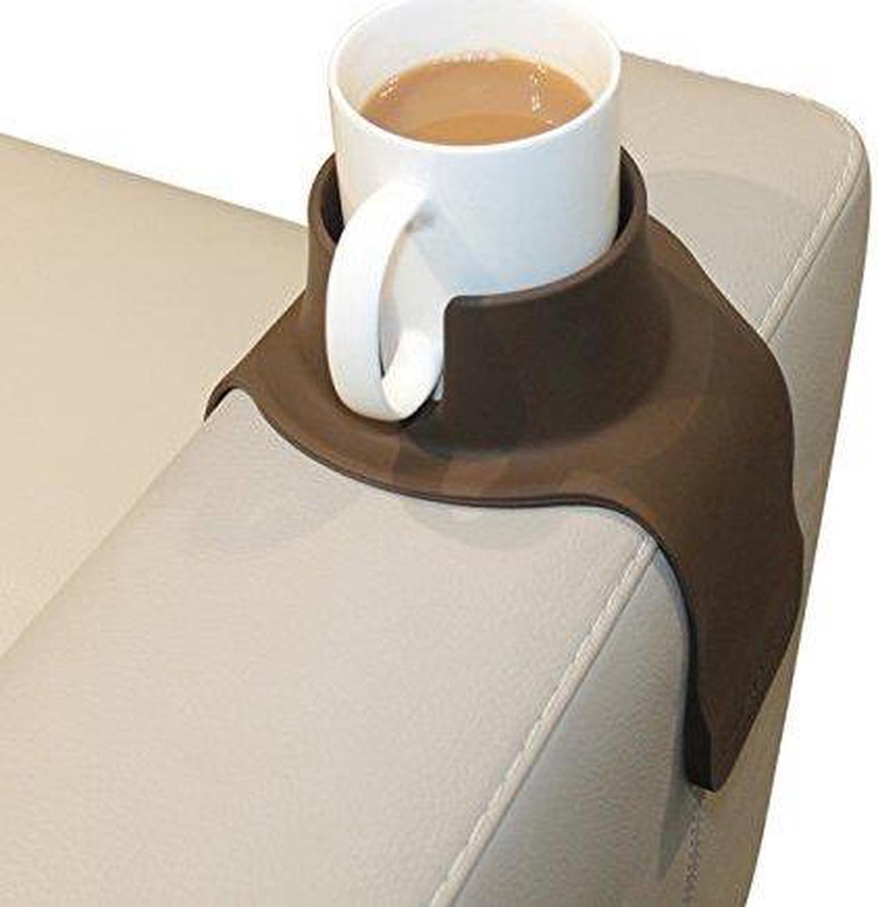 Alt view image 12 of 18 - CouchCoaster Weighted Drink Holder One Size Fits All Drinks, Mocha Brown