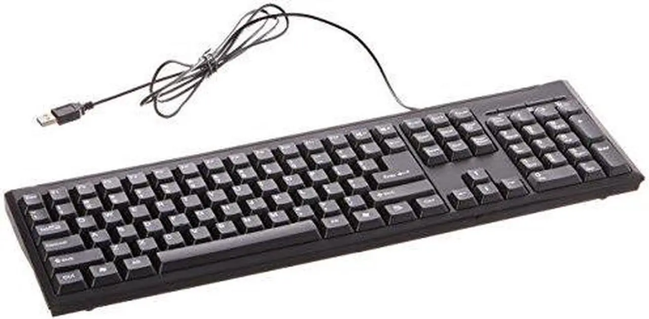 Alt view image 2 of 3 - USB WIRED GENERIC 104 KEY SPILL-RESISTANT KEYBOARD