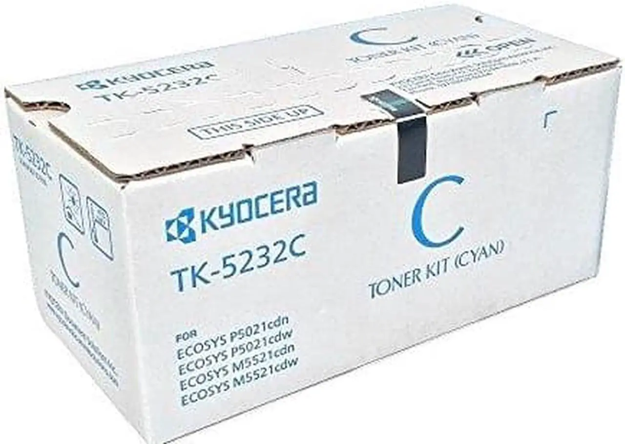 Alt view image 3 of 8 - Cyan Toner Cartridge for Kyocera TK-5232C ECOSYS M5521cdw, ECOSYS P5021cdw, Genuine Kyocera Brand