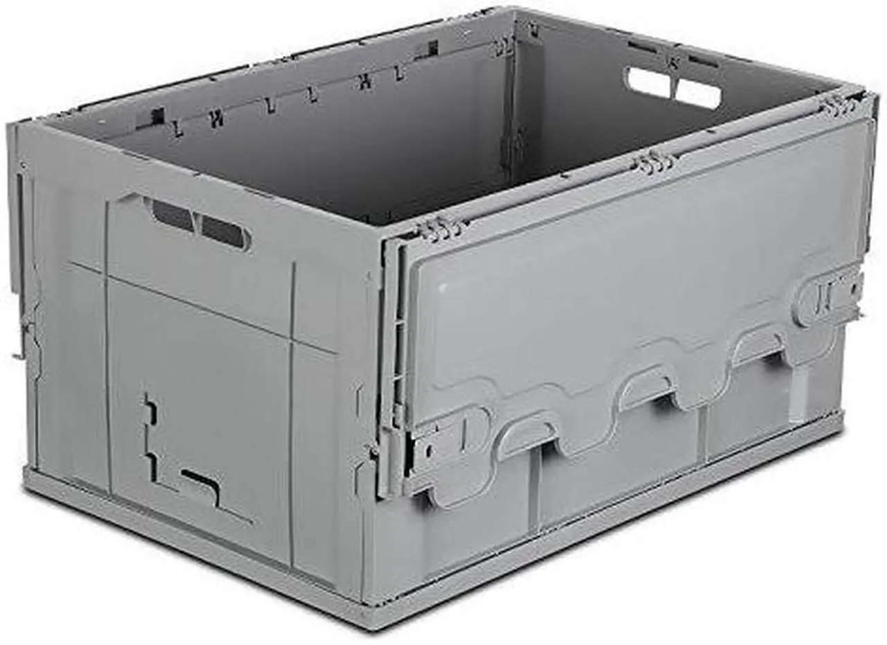 Alt view image 6 of 6 - Mount-It! Collapsible Plastic Storage Crate, 65L Capacity #MI-908