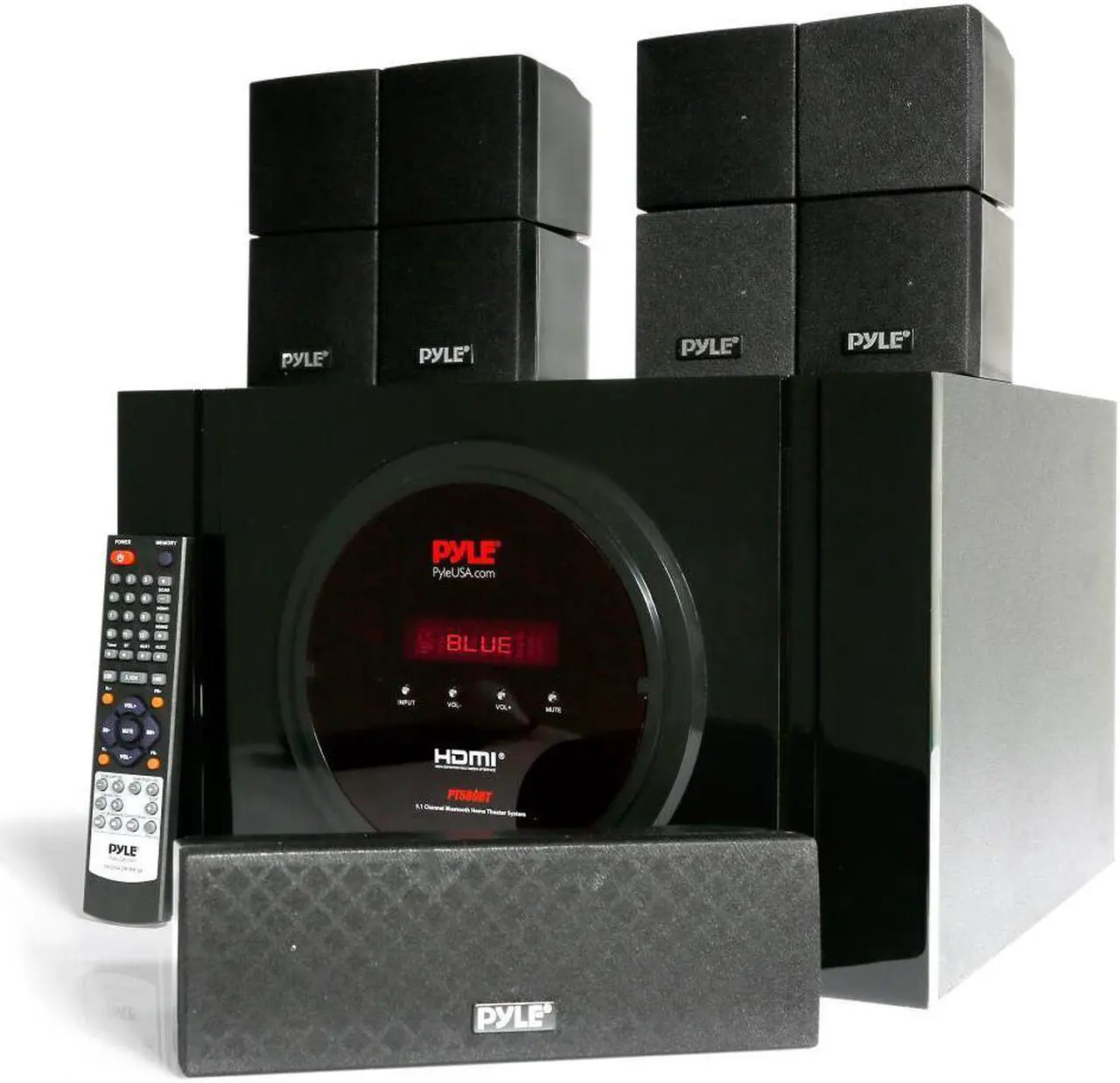 Alt view image 2 of 16 - Pyle PT589BT Bluetooth 5.1 Channel Home Theater System with Surround Sound Speakers