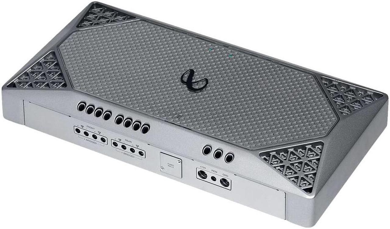 Alt view image 3 of 20 - Infinity M704A 4 Channel Marine Amplifier Silver 1000W