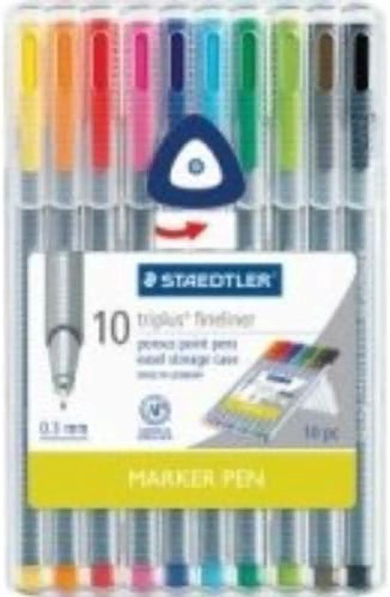 Alt view image 3 of 5 - Staedtler Fineliner Porous Point Pen .3mm 10/ST Assorted 334SB10US