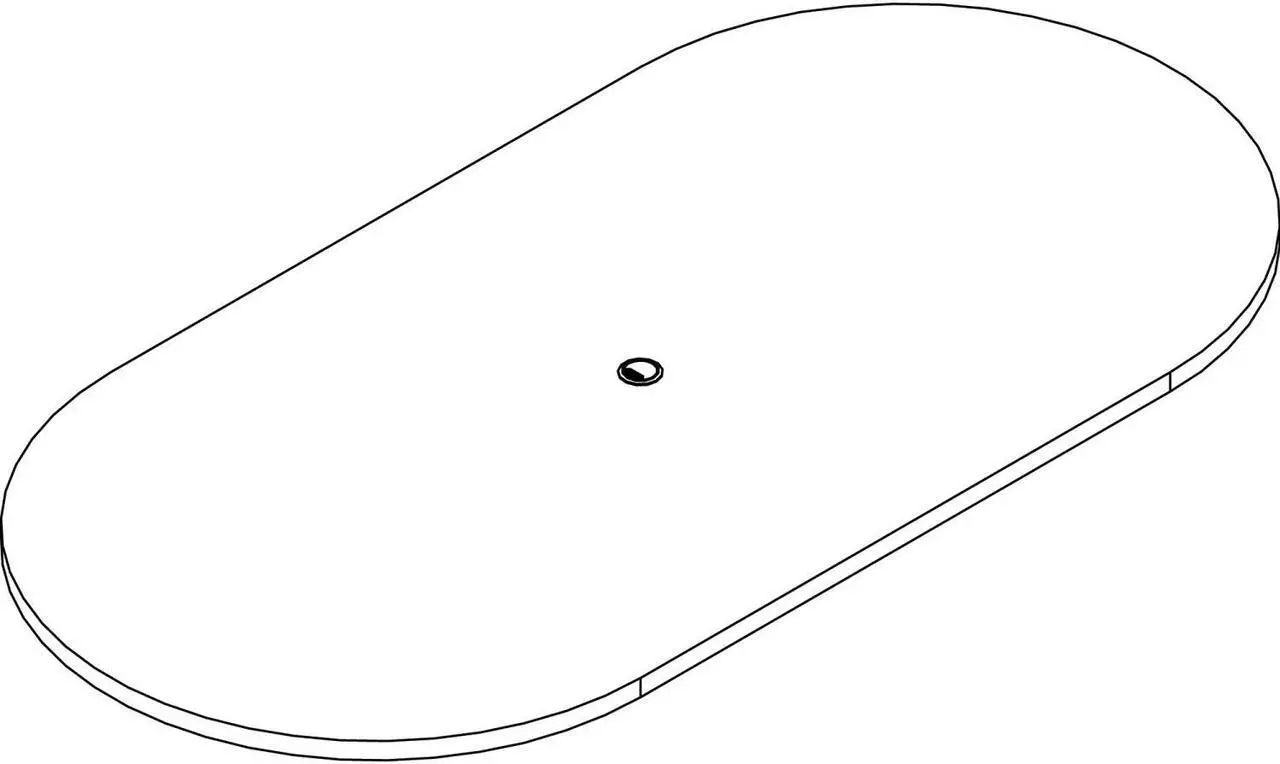 Main image of Lorell PRT4896MY Prominence 2.0 Racetrack Conference Tabletop