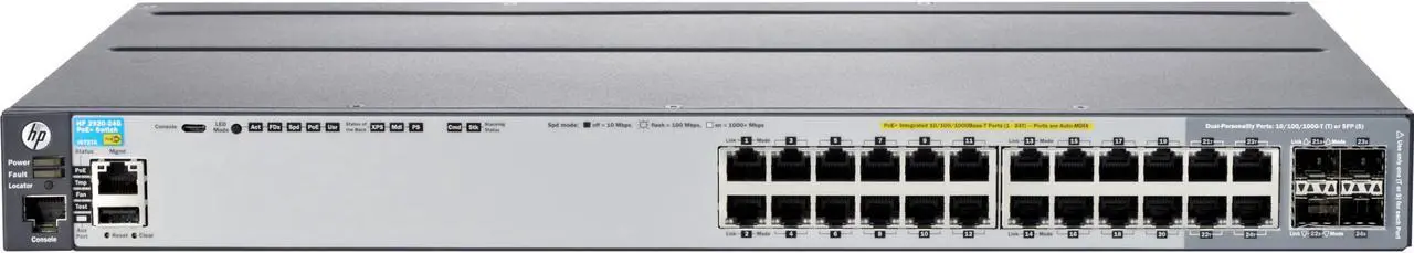Alt view image 3 of 5 - HP 2920-24G-POE+ Switch