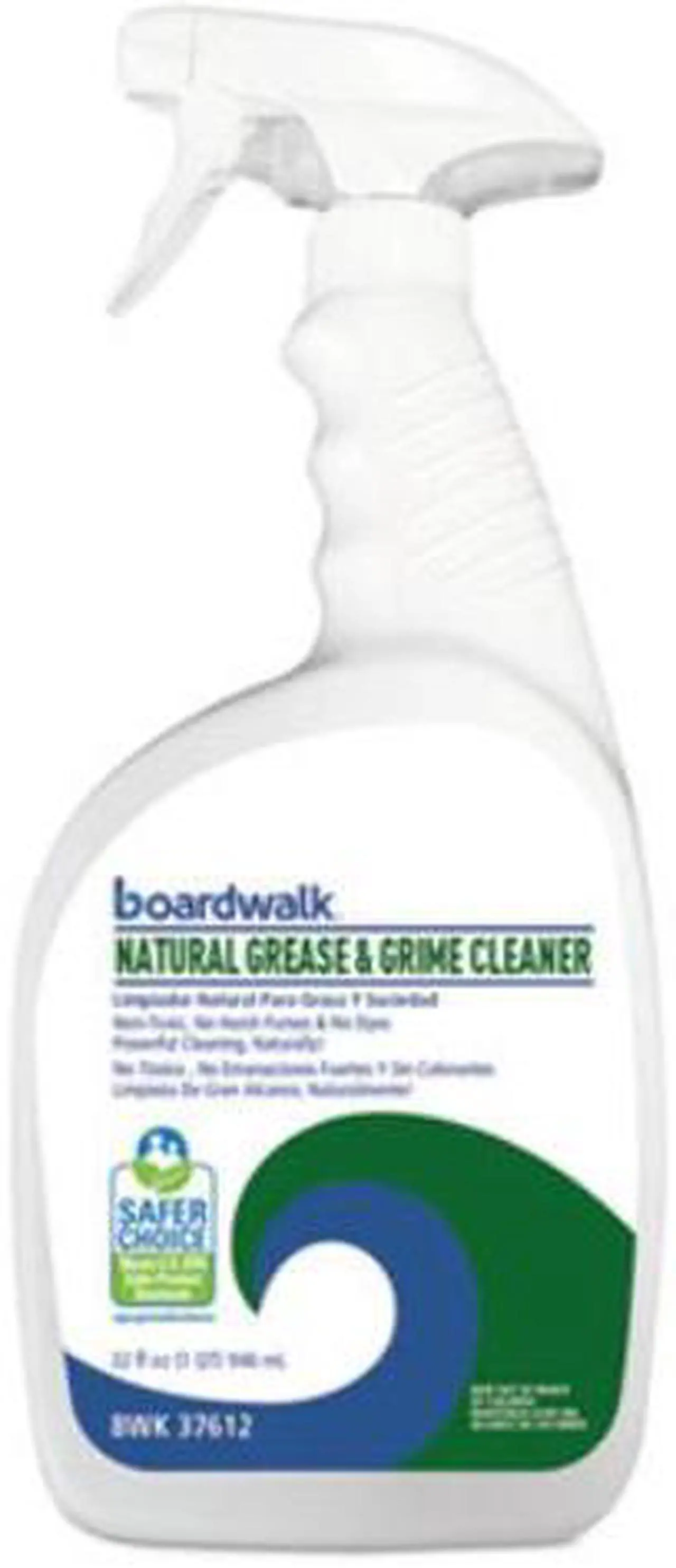 Main image of Boardwalk BWK47612EA Green Grease and Grime Cleaner, 32 oz. Spray Bottle