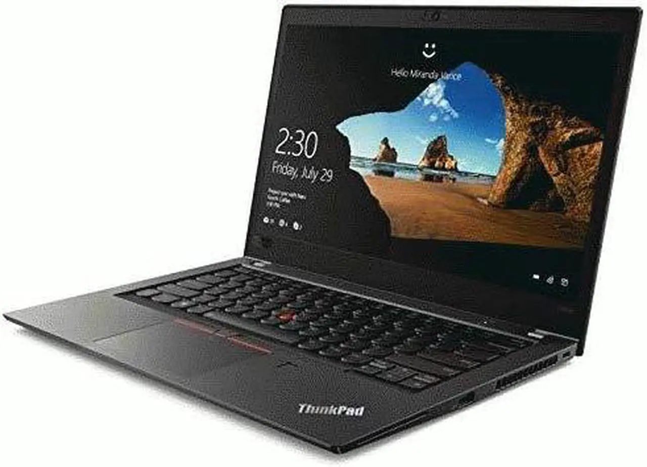 Main image of Lenovo Laptop ThinkPad T480s Intel Core i5-8250U 8GB Memory 256 GB SSD Intel UHD Graphics 620 14.0" Non-Touch Screen Windows 10 Pro 64-bit 20L7S2QV00
