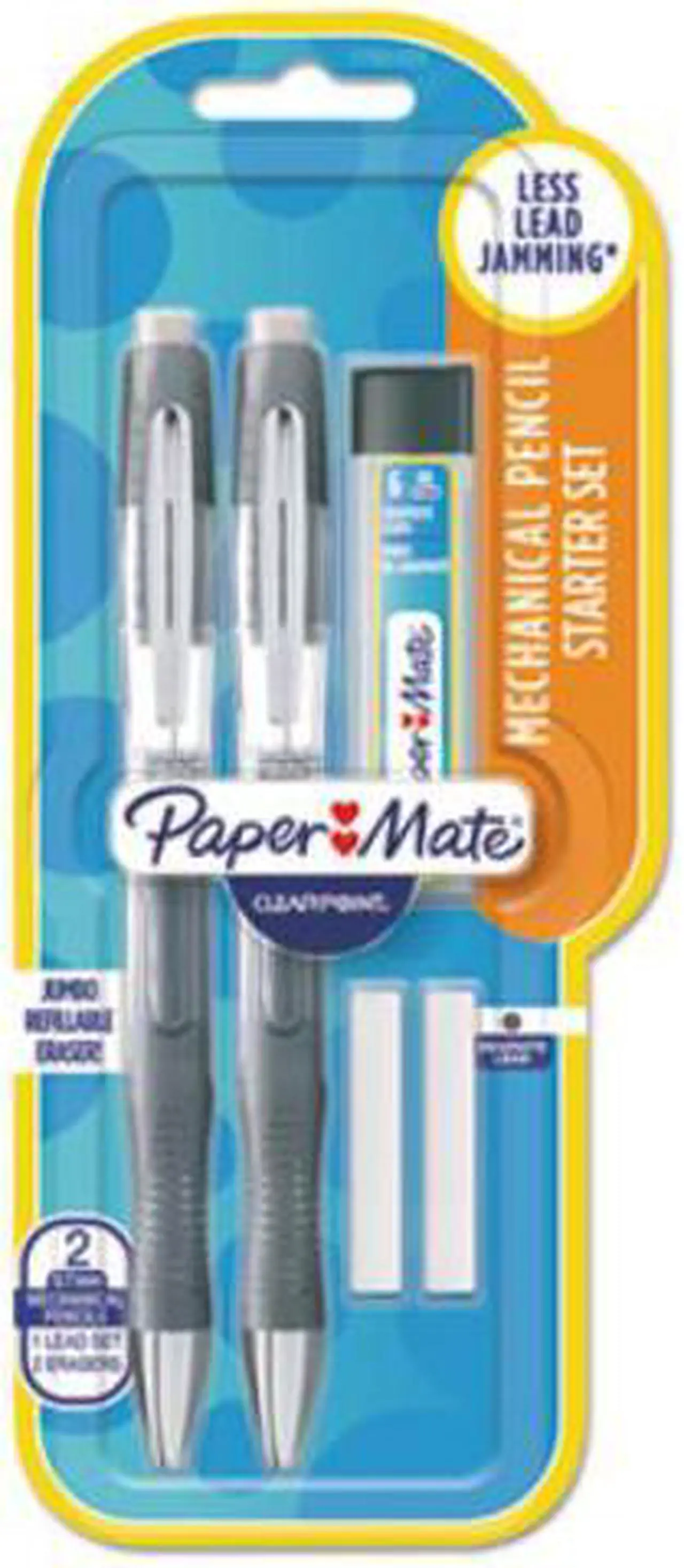 Main image of Paper Mate Clearpoint Elite Mechanical Pencils  HB  No. 2  0.7 mm  Black Barrel  2/Pack 1799404