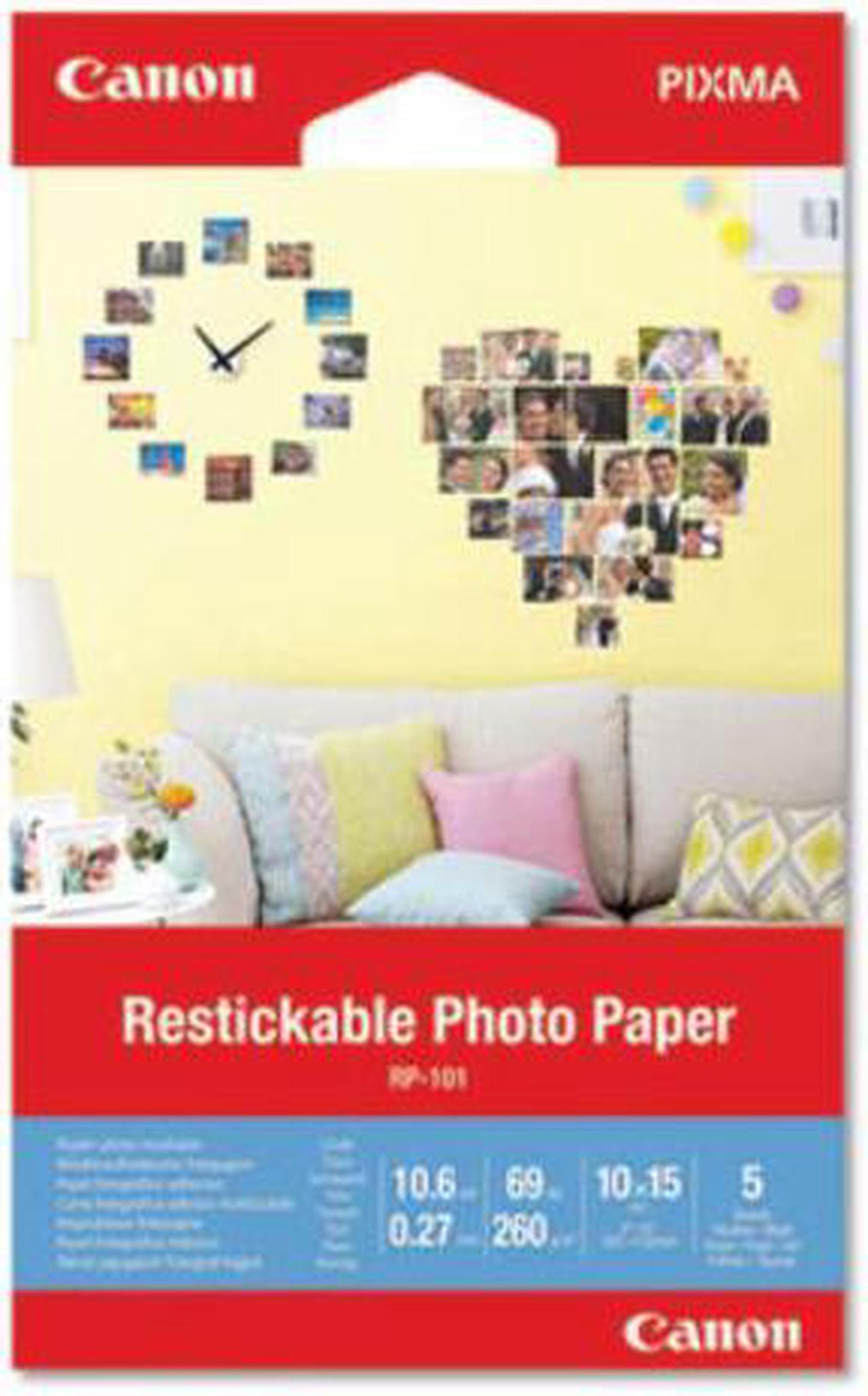 Main image of RP-101 4 x 6 Restickable Photo Paper (5 sheets/pkg)