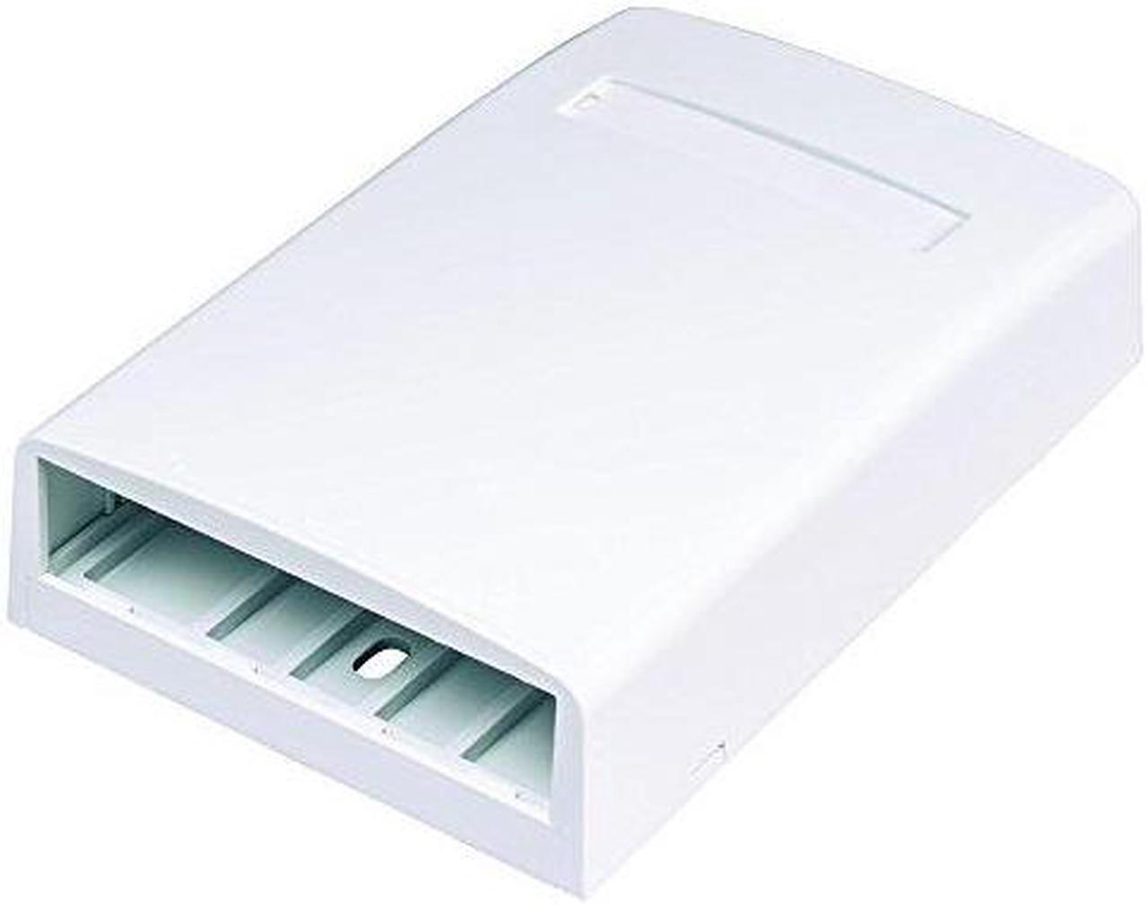 Alt view image 2 of 4 - PANDUIT CBX4WH-AY Surface Mount Box,Mini Com,4 Port,White