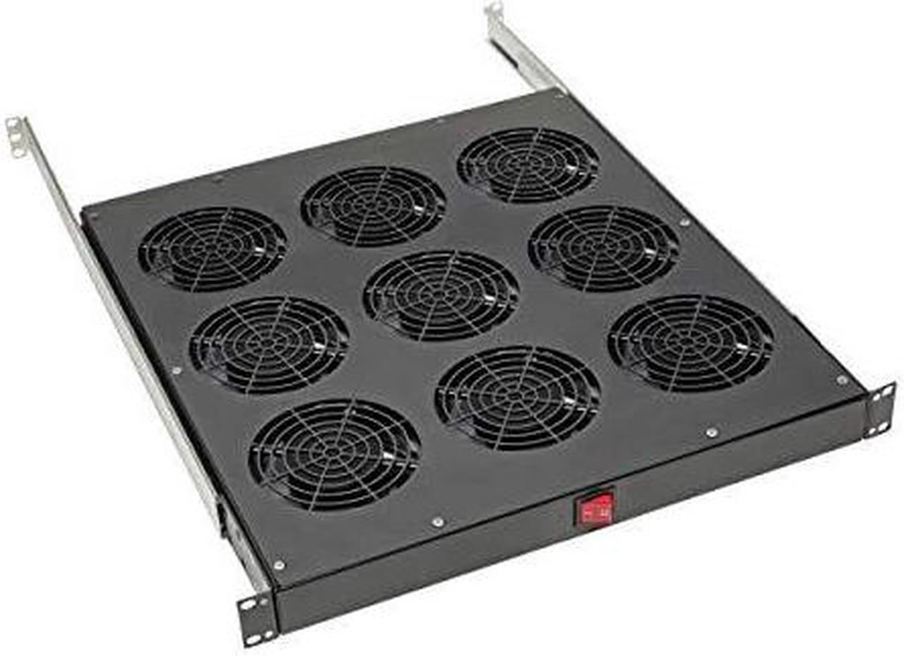Alt view image 7 of 15 - Tripp Lite SRFANTRAY9 Fan Tray - 9 Fan - 1U - 19" - 864 CFM - Upflow Air Discharge Pattern