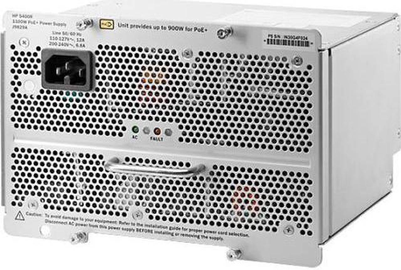 Alt view image 4 of 7 - HP Aruba 5400R 1100W PoE+ zl2 Power Supply