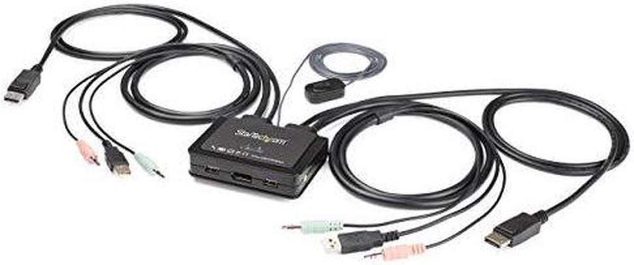 StarTech 2 Port USB 4K DisplayPort KVM Switch SV211DPUA4K