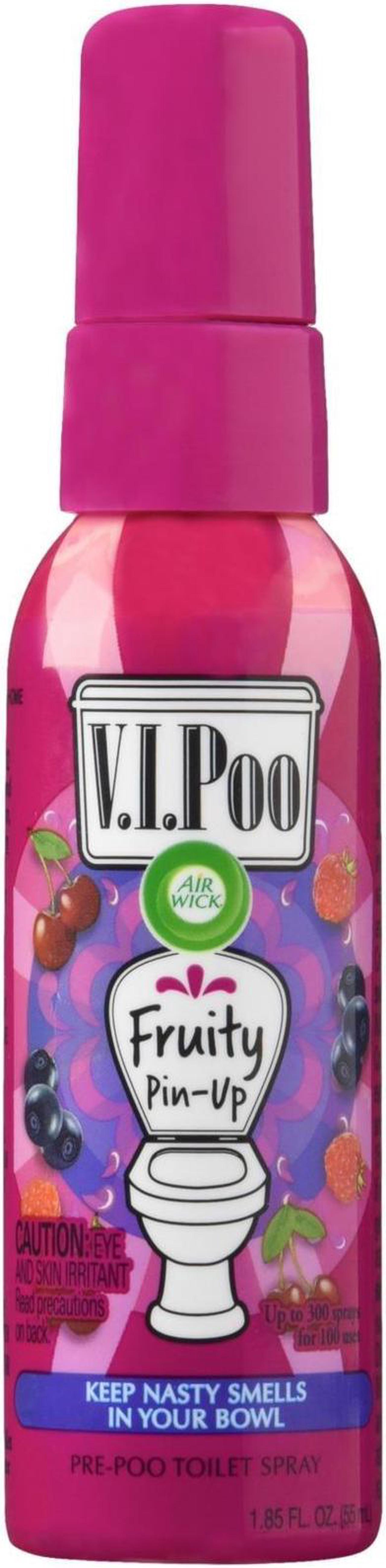 Alt view image 3 of 3 - Reckitt Benckiser - 96534 - V.I. Poo Pre-Poo Toilet Spray, Fruity Pin-Up, 1.85 oz Spray Bottle, 6/Carton