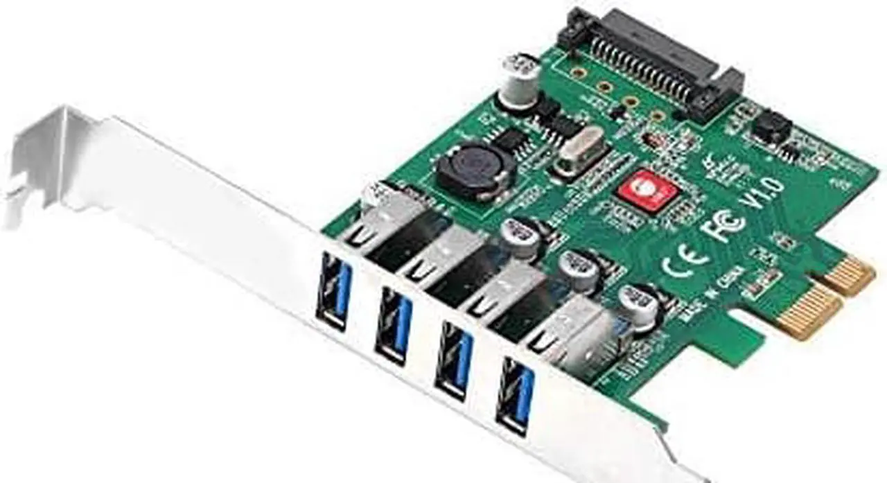 Alt view image 9 of 10 - Siig Dp Usb 3.0 4-Port Pcie Host Card