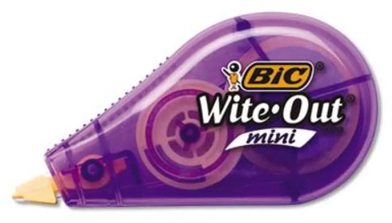 Main image of BIC WOTM11 Wite-Out Brand Mini Correction Tape, Non-Refillable, 0.50" w x 26.20 ft., Assorted
