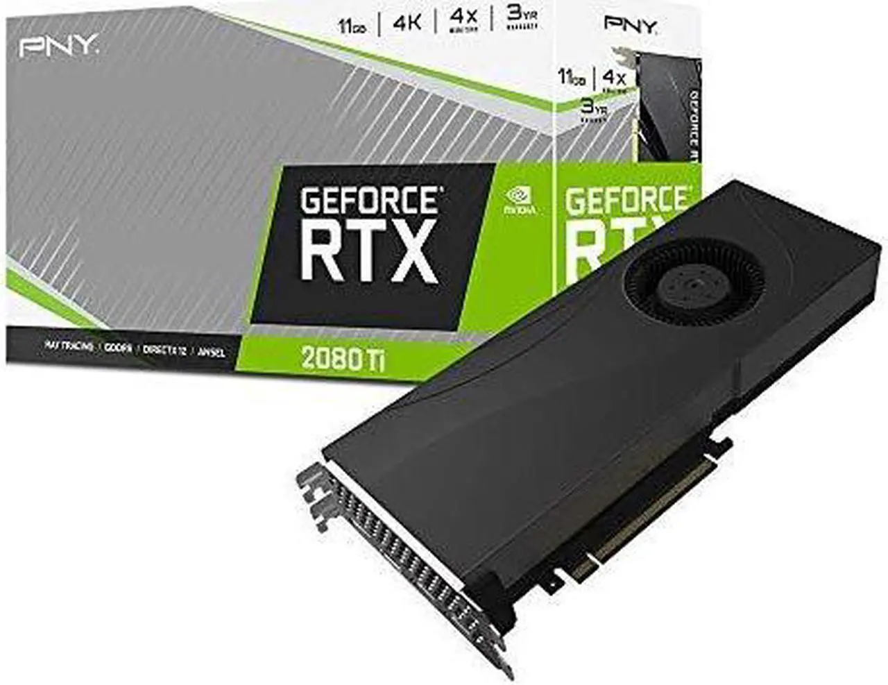Alt view image 2 of 6 - PNY GeForce RTX 2080 Ti 11GB Blower 352-Bit GDDR6 PCI Express 3.0 SLI Support Video Card