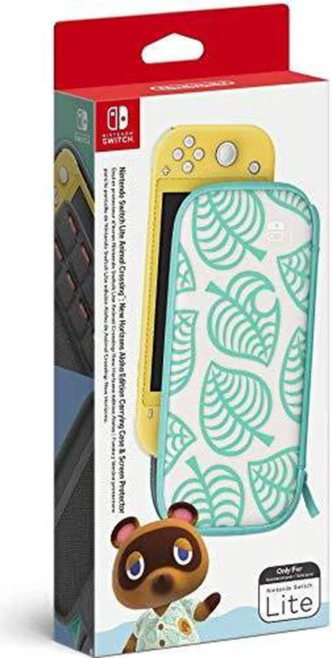 Alt view image 3 of 9 - Nintendo Switch Lite Carrying Case - Animal Crossing: New Horizons Aloha Edition