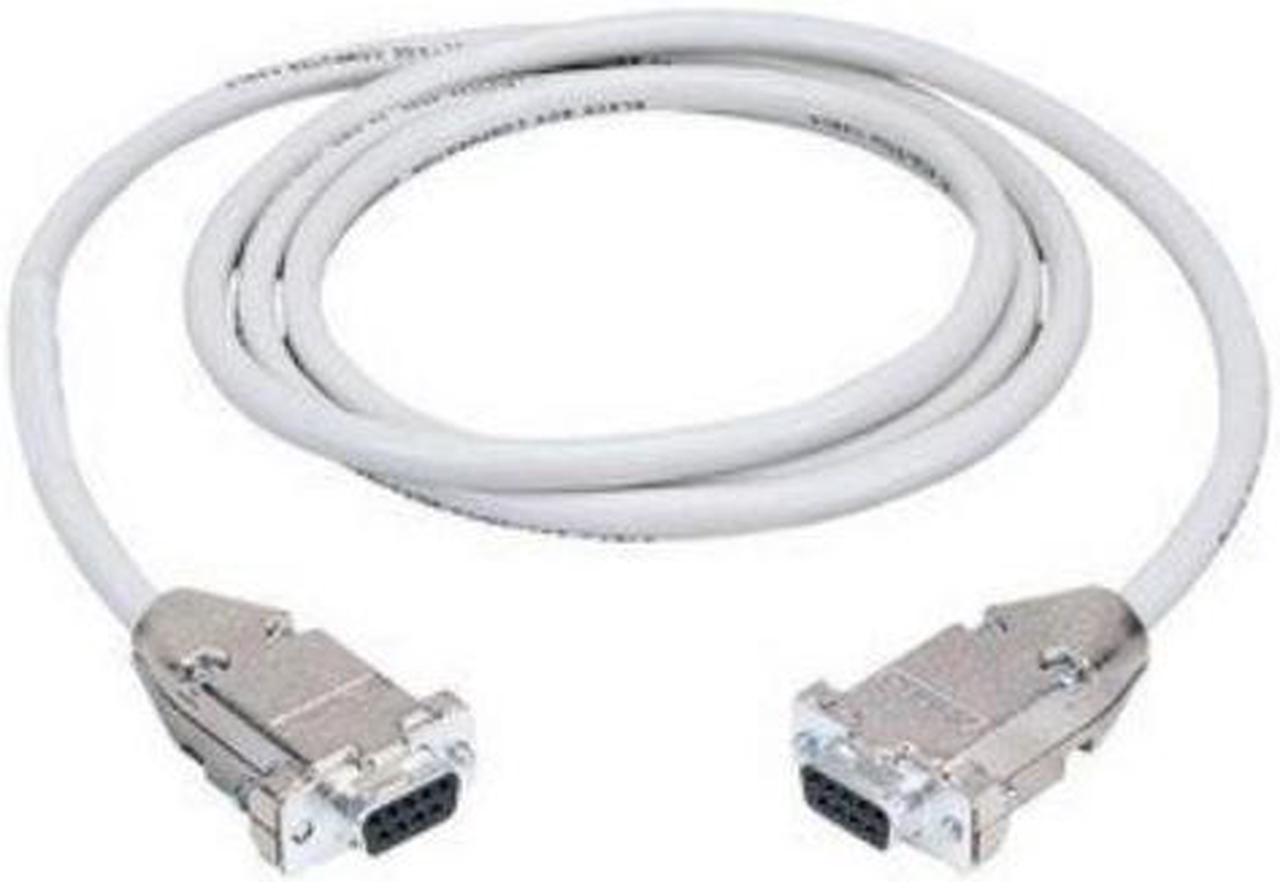 DB9 Serial Null-Modem Cable, DB9 Female/DB9 Female, 25-ft. (7.6-m)