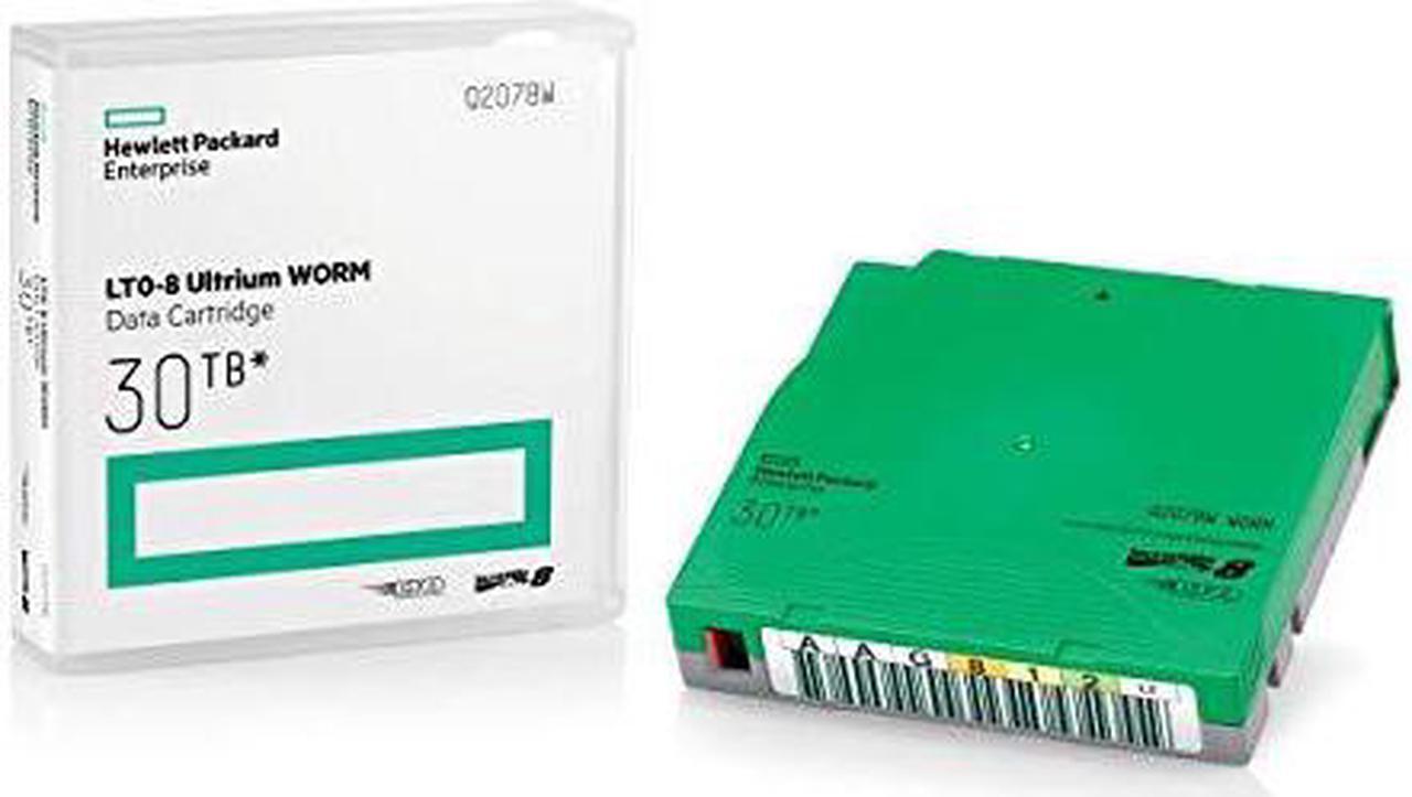 HPE LTO-8 Ultrium 30TB RW Non Custom Labeled Library Pack 20 Data Cartridges with Cases