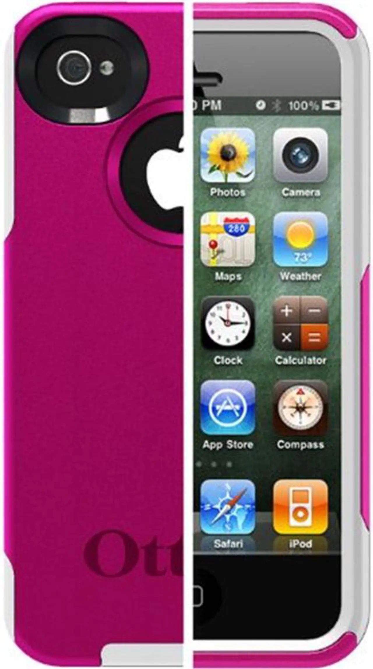 Alt view image 12 of 15 - OtterBox Commuter Series Strength Case f/iPhone 4/4S - AVON Hot Pink/White