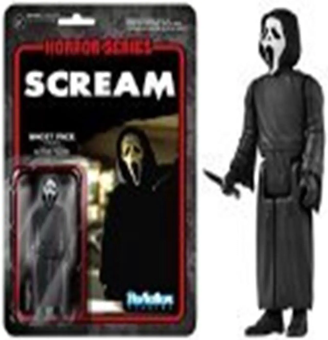 Alt view image 5 of 7 - Scream Ghostface ReAction 3 3/4-Inch Retro Action Figure
