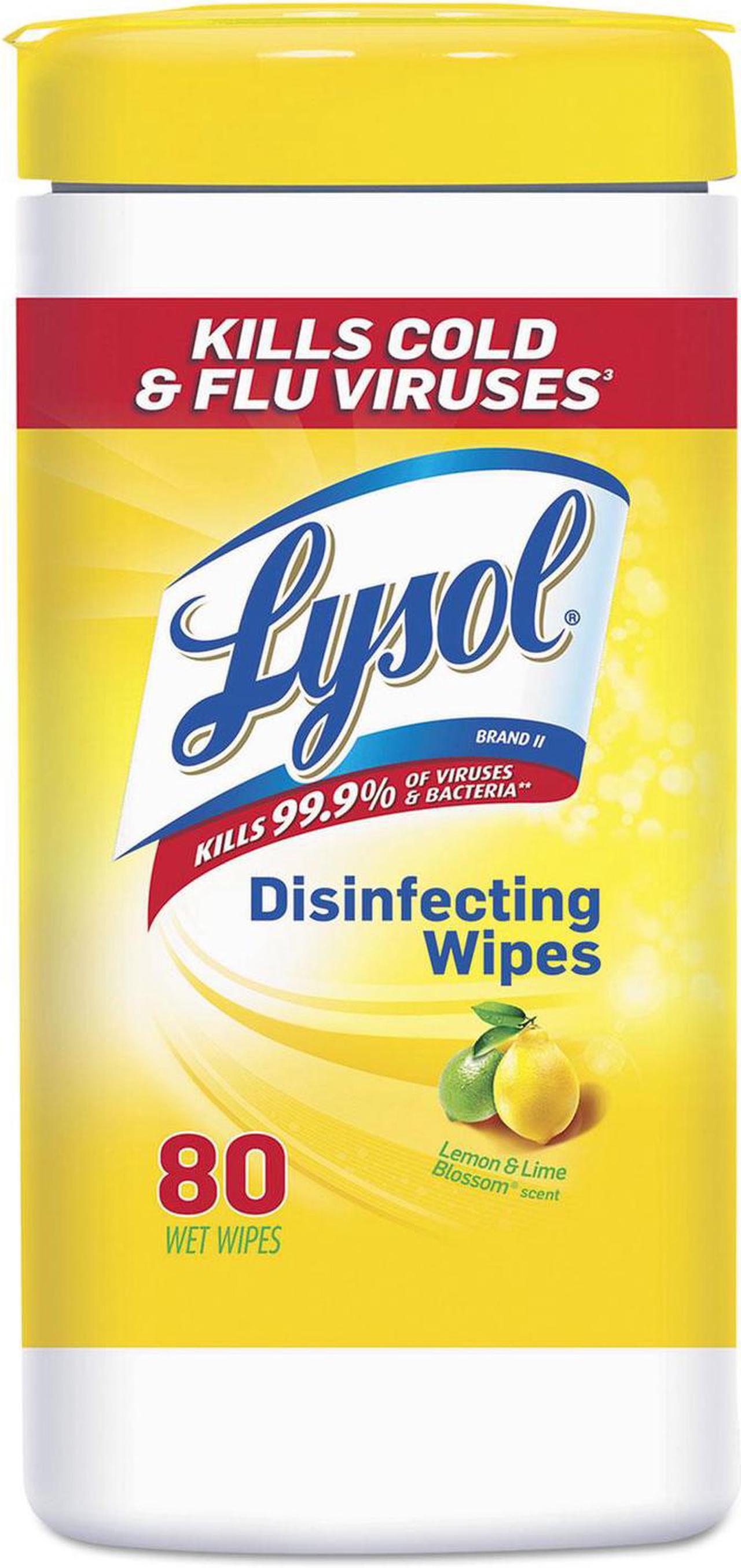 Alt view image 2 of 13 - LYSOL Brand Disinfecting Wipes Crisp Linen Scent 7 x 8 80/Canister 6 Canister/Carton 89346CT