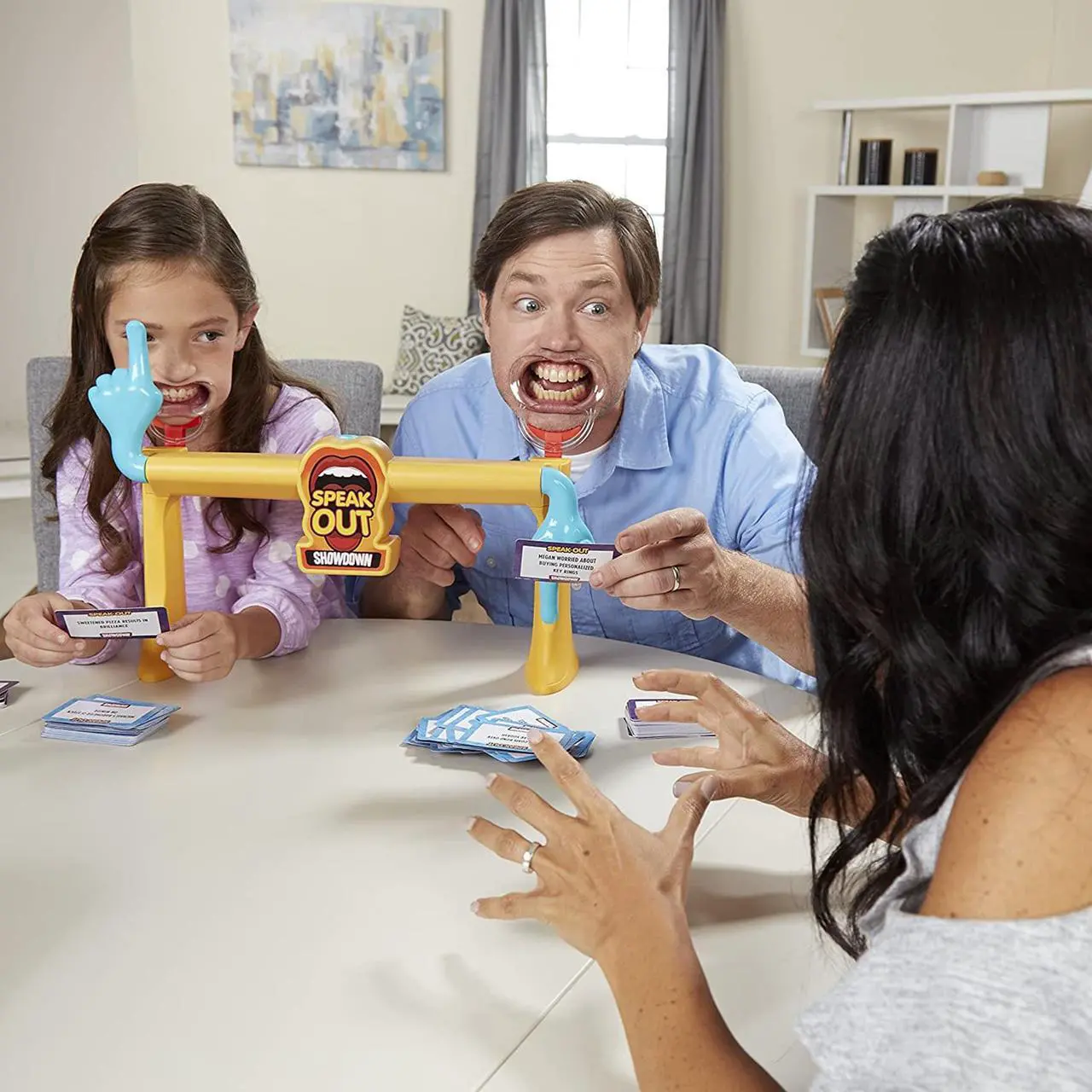 Alt view image 3 of 4 - Hasbro Gaming Speak Out Showdown Game Mouthpiece Challenge