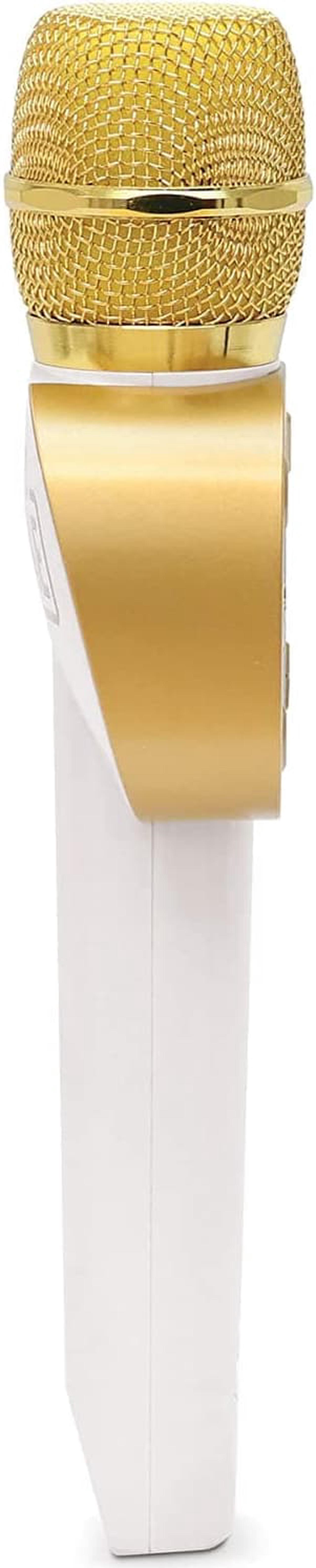 Alt view image 14 of 16 - singing machine official carpool karaoke, the mic, bluetooth microphone for cars, white cpk545